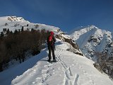 Salita con ciaspole a Cima Menna (2300 m.) da Zorzone con tanta neve e tanto freddo il 22 febbraio 09  - FOTOGALLERY
